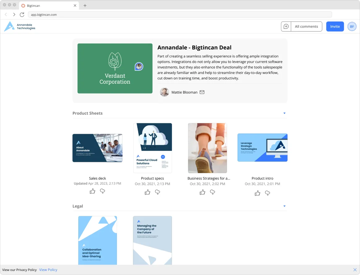 A screenshot of the final iteration of the Seller view, with the sidebar replaced by a toolbar